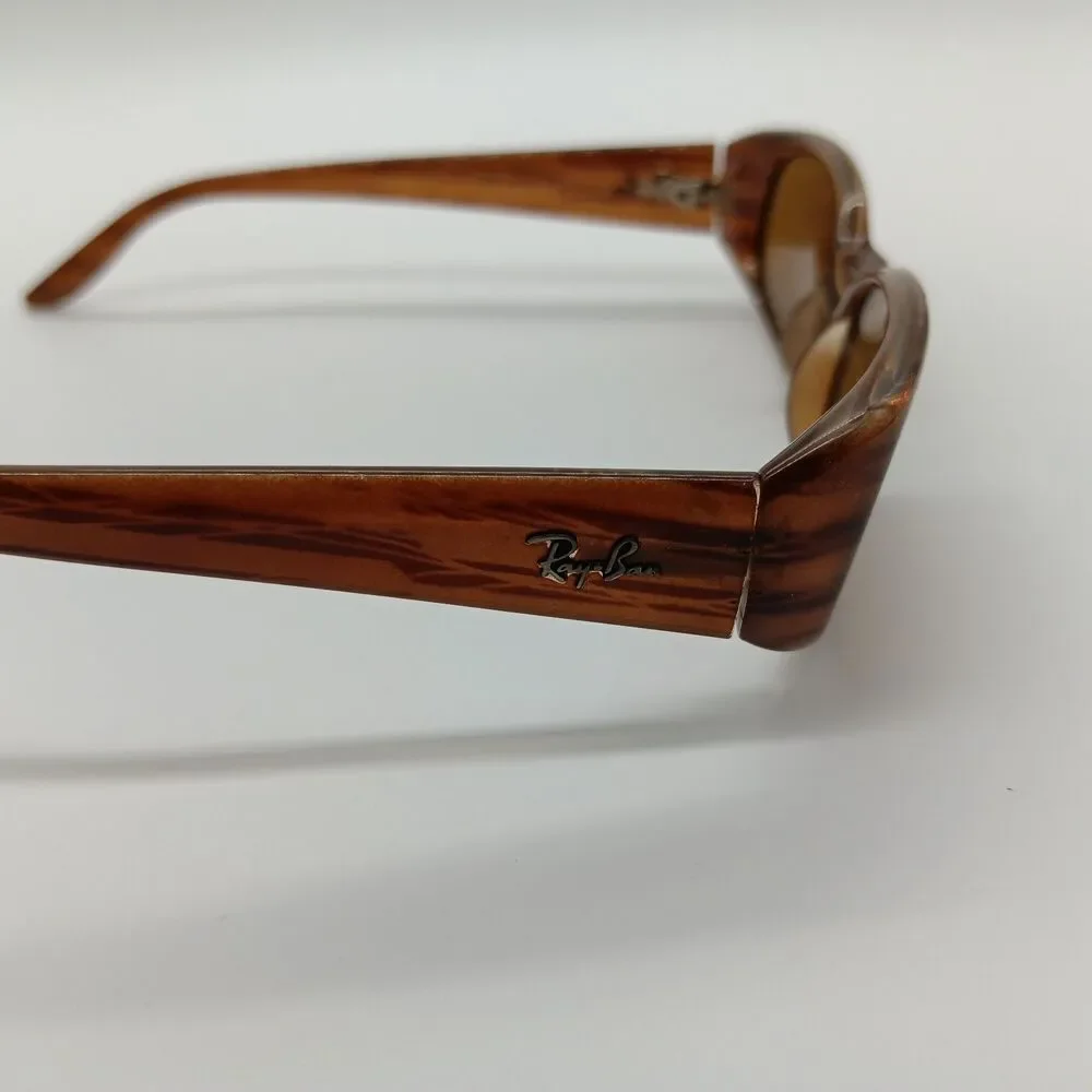 Ray Ban Sidestreet Sunglasses Narrow Fugitives Mens Unisex Translucent Brown